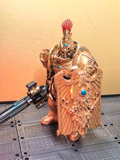 战锤40000 皇帝禁军 装备哨戒之刃和戍卫盾牌的禁军卫队