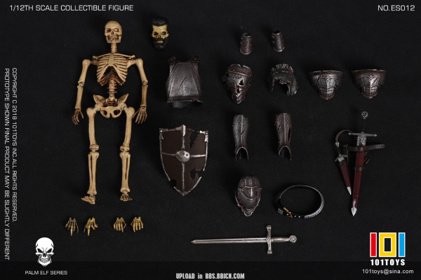 NO.ES012 掌上精灵系列 骷髅中世纪骑士C