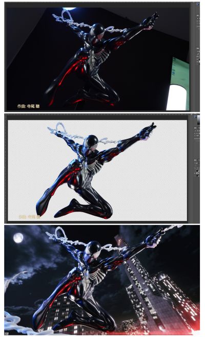 Luminasta 漫威漫画 蜘蛛侠（黑色战衣）