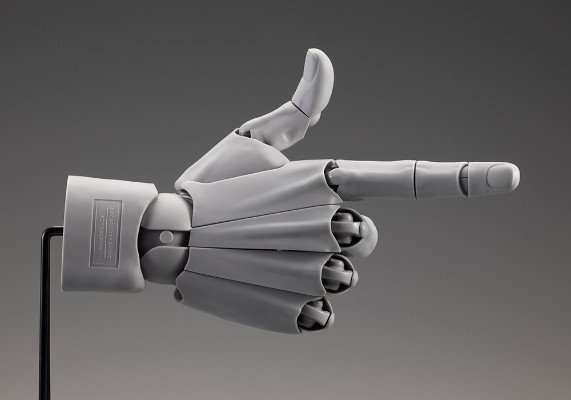 艺术参考工具 手部模型 男/右手 -灰色-