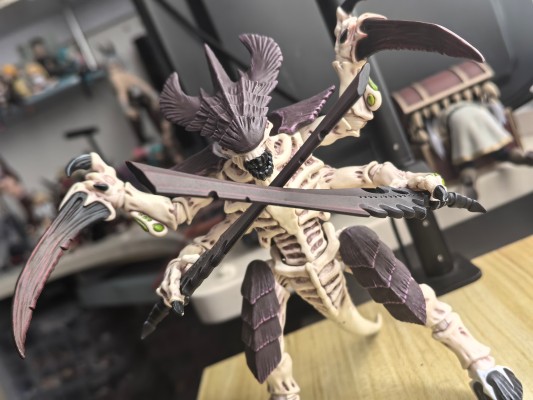 战锤40000 泰伦虫族 利维坦虫巢舰队 配骨刃的泰伦武士2