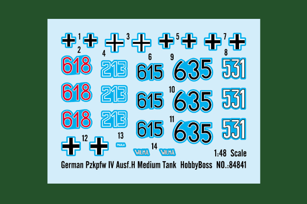 编号:84841 1/48 装甲车辆系列 德国四号H型中型坦克