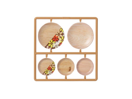 普利普拉 玩具人偶用的碗 配件组合3