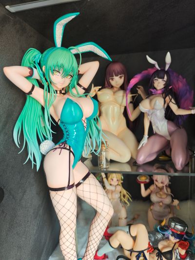 晴绿双马尾 兔女郎 布料丝袜版