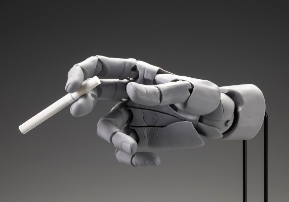 艺术参考工具 手部模型 男/右手 -灰色-