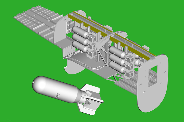 编号：81775 1/48 军用飞机系列 美国B-24D“解放者”轰炸机