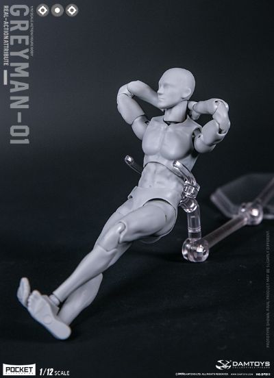 DAMTOYS 1/12 可动人形 “灰人”-NO.DPS11