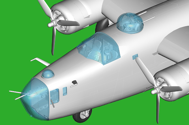 编号：81775 1/48 军用飞机系列 美国B-24D“解放者”轰炸机