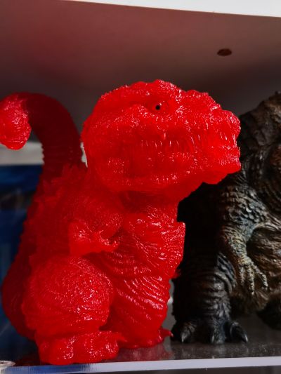 Q版拟真 哥斯拉（2016）第四形态 透明红色版