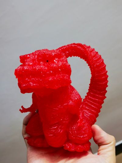 Q版拟真 哥斯拉（2016）第四形态 透明红色版