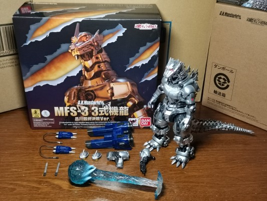 S.H.MonsterArts 哥斯拉大战机械哥斯拉3 MFS-3 三式机龙 品川最终决战版