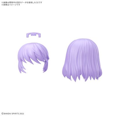 30MS 选装发型配件12  款式共4种 中短发6[紫色2] ​​​