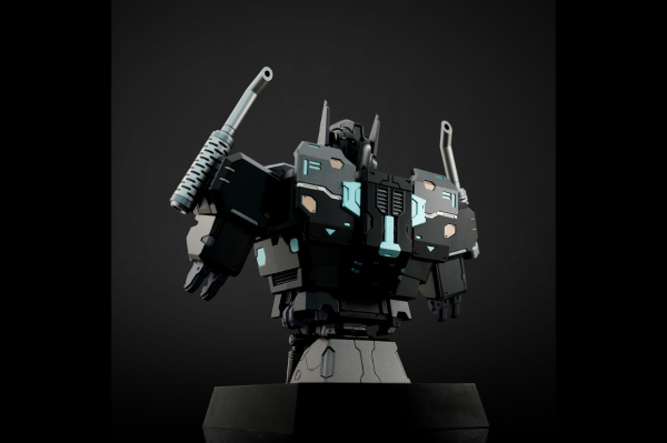 胸像传奇 暗黑擎天柱 可动机甲胸像