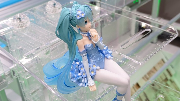 压泡面 初音未来 花仙子 粉蝶花 浅蓝色款