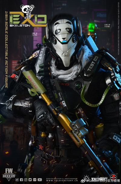 SS141 1/6 机械外骨骼装甲“试验型3号”“熊猫分队” 收藏可动人偶普通版