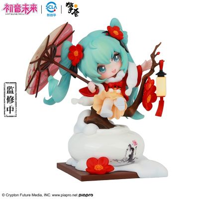 初音未来 Q版手办 雪映红梅