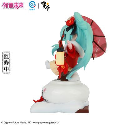 初音未来 Q版手办 雪映红梅
