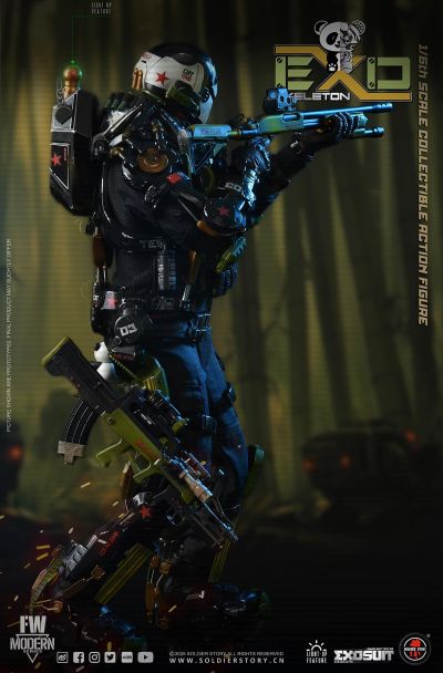 SS142 1/6 机械外骨骼装甲“试验型3号”“熊猫分队” 收藏可动人偶豪华版