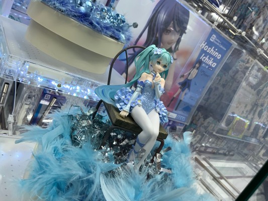 压泡面 初音未来 花仙子 粉蝶花 浅蓝色款