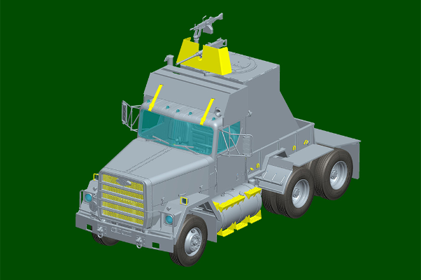 编号：01084 1/35 装甲车辆系列 美国M915武装卡车