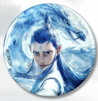 电影 哪吒之魔童闹海 水墨角色马口铁徽章