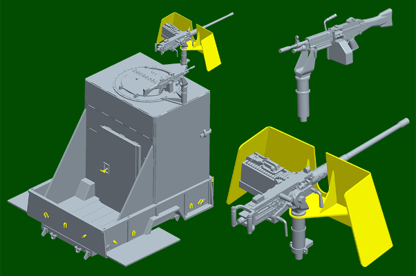 编号：01084 1/35 装甲车辆系列 美国M915武装卡车