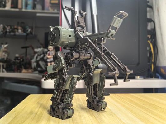 六角机牙 稻草人 森林绿配色