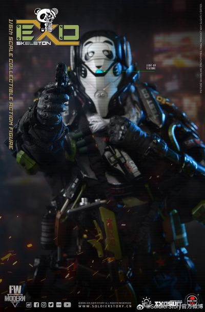 SS141 1/6 机械外骨骼装甲“试验型3号”“熊猫分队” 收藏可动人偶普通版