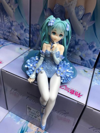压泡面 初音未来 花仙子 粉蝶花 浅蓝色款