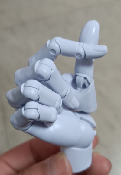 艺术参考工具 手部模型 男/右手 -灰色-