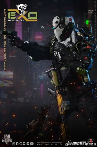 SS141 1/6 机械外骨骼装甲“试验型3号”“熊猫分队” 收藏可动人偶普通版