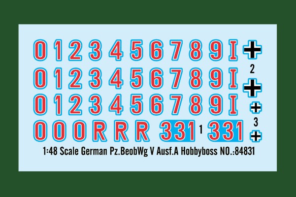 编号:84831 1/48 装甲车辆系列 德国黑豹A型侦查坦克