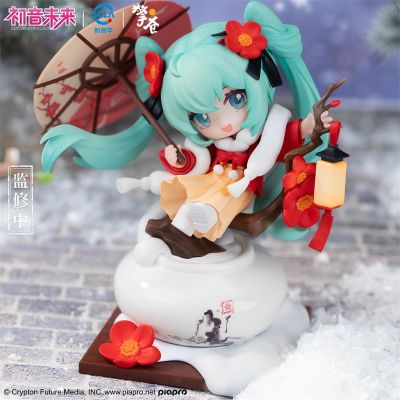 初音未来 Q版手办 雪映红梅