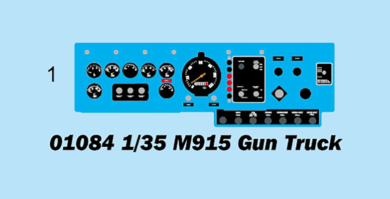 编号：01084 1/35 装甲车辆系列 美国M915武装卡车