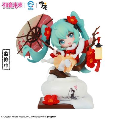 初音未来 Q版手办 雪映红梅