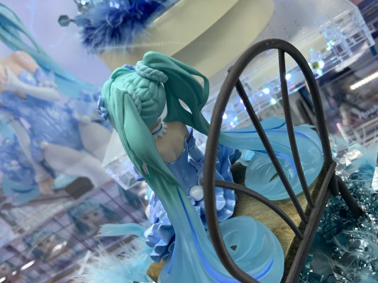 压泡面 初音未来 花仙子 粉蝶花 浅蓝色款