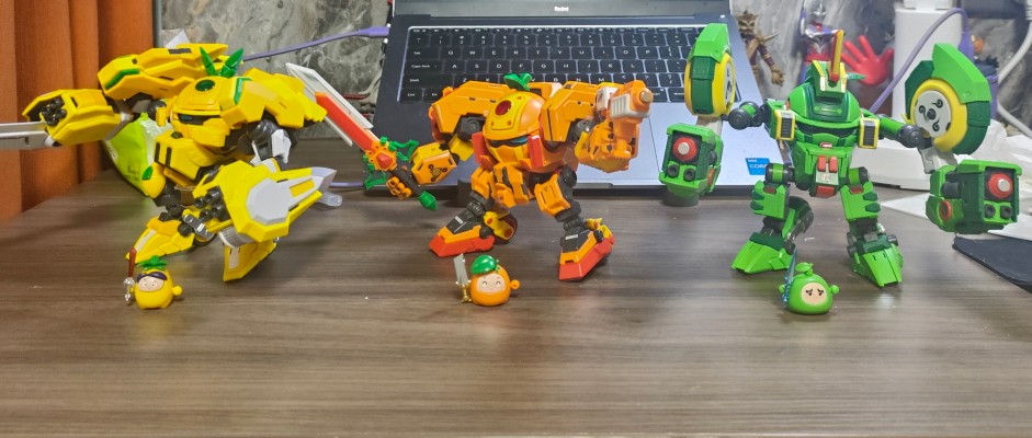 果宝特攻拼装机甲系列模型 香橙战宝