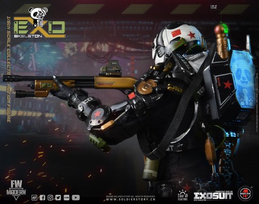 SS142 1/6 机械外骨骼装甲“试验型3号”“熊猫分队” 收藏可动人偶豪华版