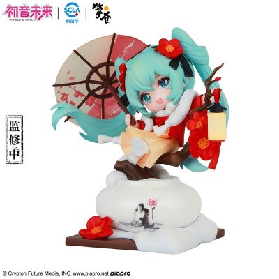 初音未来 Q版手办 雪映红梅