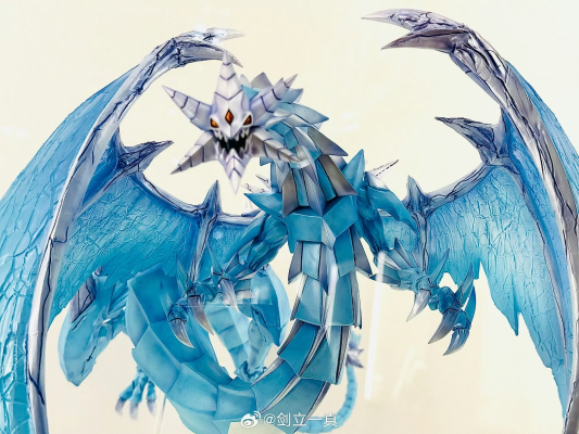 游戏王卡片游戏怪兽玩偶藏品 冰结界之龙 光枪龙