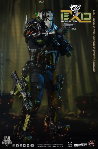 SS142 1/6 机械外骨骼装甲“试验型3号”“熊猫分队” 收藏可动人偶豪华版