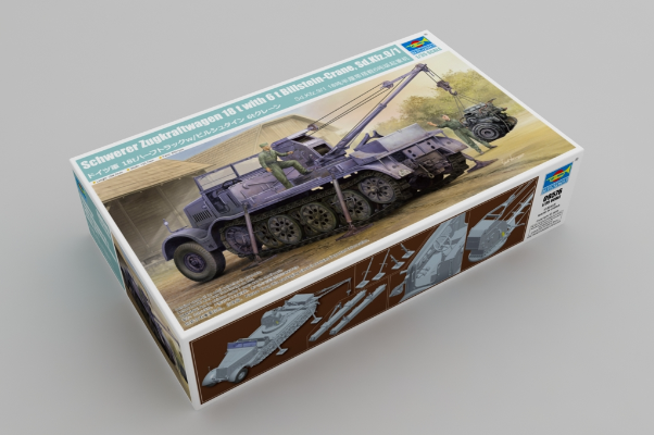 编号：09576 1/35 装甲车辆系列 Sd.Kfz.9/1 18吨半履带搭载6吨级起重机