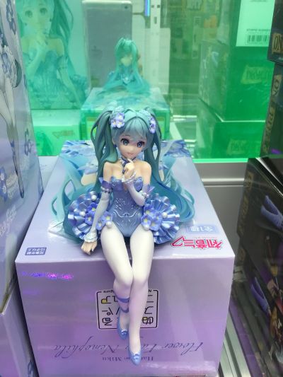 压泡面 初音未来 花仙子 粉蝶花 浅蓝色款