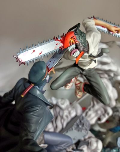 链锯人超级场景 链锯人 链锯人大战武士刀