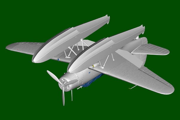 编号:81784 1/48 军用飞机系列 美国TBD-1A“蹂躏者”水上鱼雷攻击机