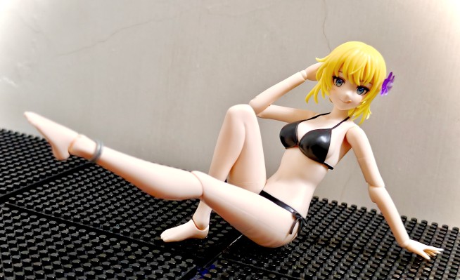 创彩少女庭园 佐伯利兹 泳装 发型变换版