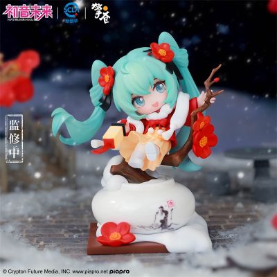 初音未来 Q版手办 雪映红梅