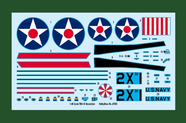 编号:81784 1/48 军用飞机系列 美国TBD-1A“蹂躏者”水上鱼雷攻击机