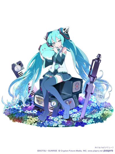 Lucrea  高达45周年联名初音未来 初音未来·飞翼高达零式EW形态