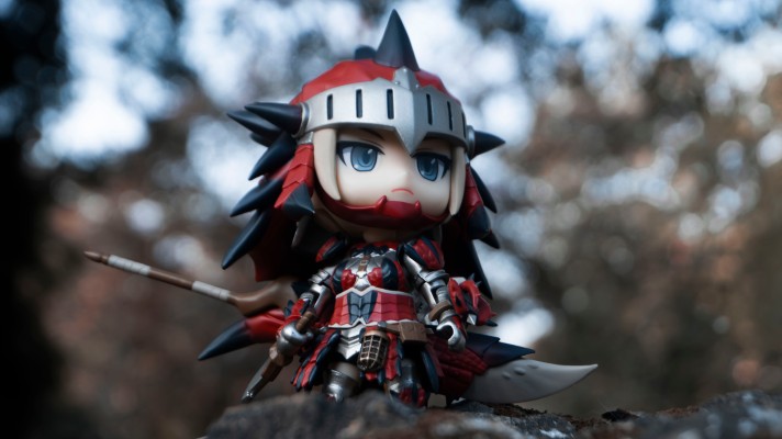 粘土人#993-DX 怪物猎人:世界  雄火龙装女猎人